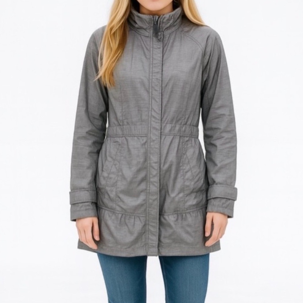 Athleta City Chic Water Resistant Windbreaker Rain Jacket Lightweight size XL